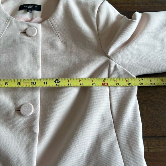 Talbots Pale Pink Long Lined Blazer Size 10 Petite - Picture 6 of 10